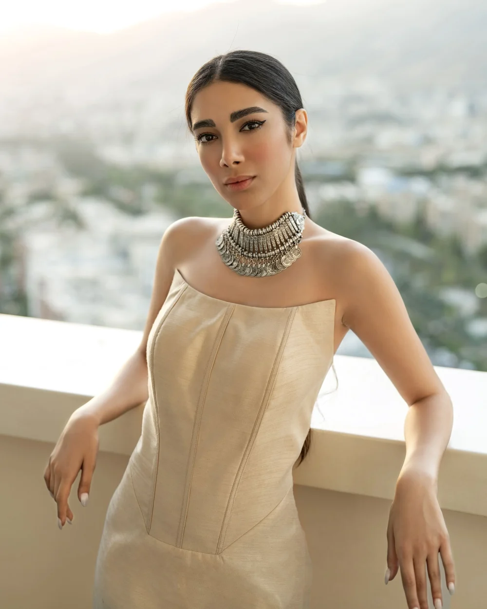 VAULT<br>Strapless Corset Mini Dress